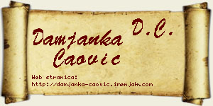 Damjanka Čaović vizit kartica